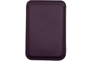AMAZTECH Cartera Magnética de Cuero Compatible con MagSafe para iPhone 15, iPhone 14, iPhone 13 iPhone 12 Pro Pro MAX Plus Mini, Billetera Tarjetero Almacenamiento 3 Tarjetas (Morado Oscuro)