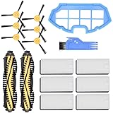 DingGreat Accessori Ricambio per Ecovacs Robotics Deebot N79 N79S Robot Aspirapolvere - 6 Filtro, 6 Spazzola Laterale, 2 Spaz