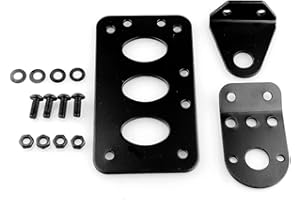 Gorgeri Support de support de plaque d'immatriculation de moto, support de support de plaque d'immatriculation de feu arrière de frein de moto en alliage d'aluminium