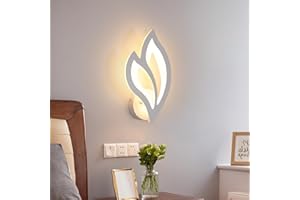 SENQIU Applique da Parete Interno, 13W 1500LM 3000K Luce Bianco Calda Lampada da Parete a LED a Forma di Fiore in Acrilico, Lampada a Muro Moderna per Corridoio, Camera da Letto, Soggiorno