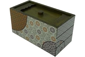Secret Box Spring Rompecabezas de Madera Secreta Japonesa de Nivel 5. Juego de Ingenio. Caja de Seguridad para Tesoro de 16 x 7,9 x 7,9 cm, Multicolor (XP0159)