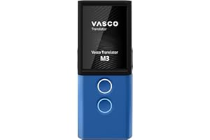 ‎VASCO ELECTRONICS Vasco Translator M3 Sprachübersetzer | Übersetzungsgerät | Übersetzt lebenslang gratis | 70+ Sprachen | Spracheingabe und Sprachausgabe | Foto Übersetzer | Farbe: Blue Ocean