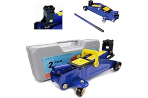 HUINI Cric hydraulique de 2 tonnes pour voiture, camionnette, garage - 2 000 kg - 135-320 mm