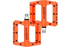 HEAVENLIFE Heaven Life Bike Pedals, New Nylon Fabric Anti Slip Durable Mountain Bike Flat Pedals, Ultralight MTB BMX Bicycle Cycling Road Bike Hybrid Pedals for 9/16 inch