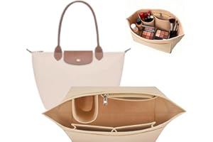 YeahBoom Organizador de Bolsos de Mujer para Longchamp M,Organizador de Bolsos con Múltiples Bolsillos,Taschen Organizer für Longchamp,Organizer de Fieltro