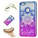 Produktbild Silikonsoftshell TPU Hülle für Huawei P10 Lite (5,2 Zoll) Tasche Schutz Hülle Case Cover Etui Strass Schutz schutzhülle Bumper Schale Silicone case+Exquisite key chain X1#KF (9)