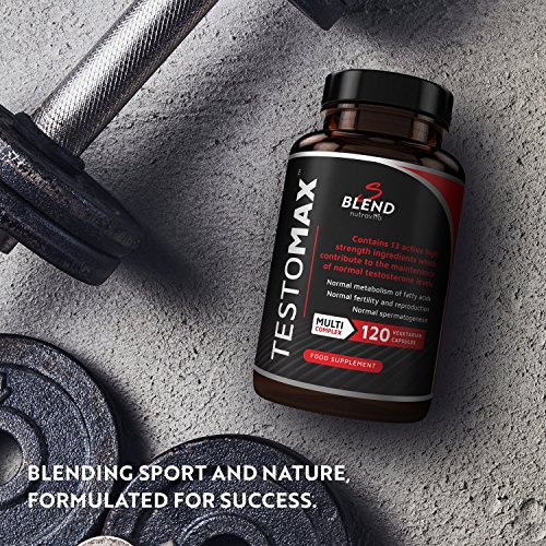 TESTOMAX Testosterone Booster for Men - 13 Powerful Active Ingredients & Vitamins Including Zinc, Maca Root Extract, Fenugreek, Ginseng - Made in The UK by Nutravita - Image 5
