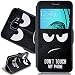 Produktbild SMART LEGEND Smart View Flip Case Hülle für Samsung Galaxy A5 (2016) PU Leder Wllet Cover Bookstyle mit Standfunktion und Magnetverschluß Etui Klapphülle Funktion Quick Window Flip Case Farbmalerei Serie Fenster Sichtfenster Schutzhülle