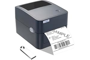 vretti Impresora De Etiquetas De Envío, Impresora De Etiquetas Térmicas 4x6 para Paquetes de Envío, Máquina de Etiquetas de Escritorio para Pequeñas Empresas UPS Ebay Amazon