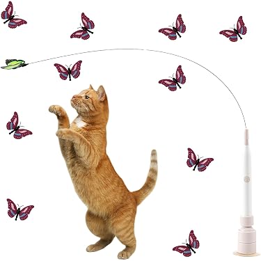 Katzenstab-Spielzeug Set – 3 Stück Mit Glocke, Regenbogen-Band, Flexibel Für Indoor-Katzen