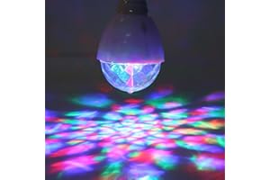 VGEBY RGB LED Mini Ball Lamp, 2 Pack, Color-Changing, Rotating Crystal Effect, Rotating Crystal Stage Light, Party Decoration, Home Use, For Weddings, Parties, Clubs, Bars, DJ, Home Decor