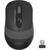 A4 Tech FG10 Nano Wireless Optical 2000 DPI Mouse, 4 Way Scroll, Black Gray