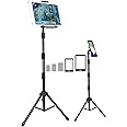 BROLAVIYA Multi-Direction Tripod Floor Stand fit for 4'-11' Diagonal inch Device, Compatible with iPad Galaxy Ipad, Tablet, Mobile PCs
