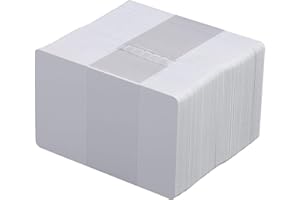 BOSPHORUS CARD Premier White Plain PVC-Karten – 30 mm Blanko-ID-Karte (CR80) – für Zebra 104523-111 (Packung mit 100 Karten)