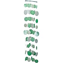 Yurosiay Scacciapensieri Capiz - Campana Vento Madreperla Per Esterni | Decorazione Elegante, Suono Rilassante - Foto 2