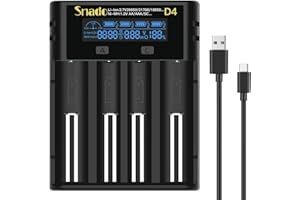 inteligente Charger, Snado Cargador de batería Universal LCD para Pilas Recargables 3,7 V ion de litio 18650 18490 18350 1750