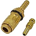 RIVERWELD Argon Quick Connect Fittings Hose Gold Connector for QQ300 PTA DB SR WP 17 18 26 TIG Welding Torch 1set