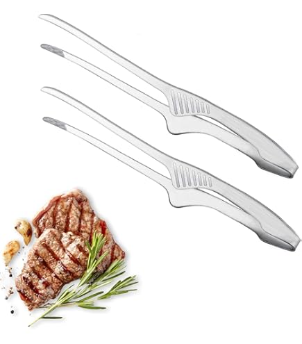 UPTALY SUS304 roestvrijstalen slanke tang (30 cm/24 cm/19 cm), Japanse barbecue-pincet, dikke yakiniku-tang, Koreaanse grilltang, transportband sushi-tang, keukenspektong