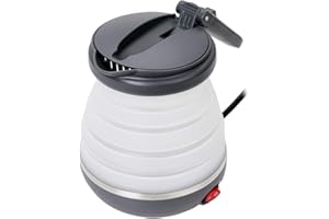 ‎ADLER EUROPE Adler AD 1279 Czajnik Elektryczny Składany, 0.6L, 750W, Biały/Ciemnoszary, Turystyczny, Kompaktowy