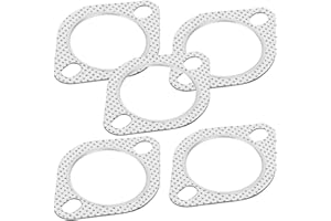 ASIXXSIX Junta de escape de repuesto, 5 piezas de junta de tubo de escape de 2,5", para automóvil