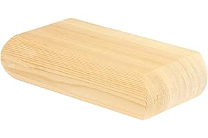 Jackson Woodturners Pine Flat Half Newel Cap Rebated to fit a 90mm Half Newel Post