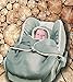 Wallaboo Baby Blanket Coco nore - For Car seat and Travel - Warm and safe - 90 X70 cm - For Babies from Newborn - grey