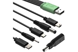 BOEEA Chargeur USB pour collier de chien, adaptateur secteur 6 en 1 pour collier de dressage, collier de dressage de chien et télécommande de rechange