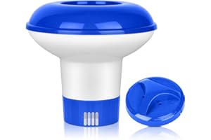 KATELUO 5 Pouces Distributeur Flottant, Distributeur de Chlore pour Piscine, Diffuseur de Chlore, Diffuseur Chlore Piscine, Diffuseur Flottant Piscine pour Piscine/Spa/Aquariums (5 Pouces)
