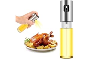 TULMERO Spryskiwacz do oleju, 100 ml, przezroczysta butelka na olej lub ocet, nadaje się do gotowania, grillowania, pieczenia, makaronu, sałatek (1)