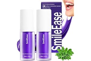HLIAZJM Dentifrice Blanchissant Violet,2PCS Dentifrice Correcteur de Couleur V34,Dentifrice Blancheur,Dentifrice V34,Dentifrice Correcteur Violet,Dentifrices de Nettoyage Buccal pour Blanchiment des Dents