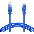Technotech Cat6 Ethernet Lan Patch Cable 1 Meter | High Speed 10 Gbps | Bandwidth 550Mhz | Gold-Plated RJ45 - Blue