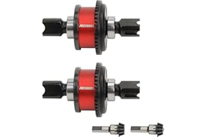 RCAWD Differential Active F/R Diff-Set für Arrma 1/7 Felony Limitless Infraction Fireteam Mojave 6s Upgrades Teile (rot)