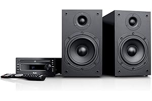 Teufel Kombo 11 Mini-Stereo-Anlage Stereo Lautsprecher Musik Sound Hochtöner Mitteltöner Bass Speaker DAB+ HiFi Soundanlage Schwarz, Auxiliary