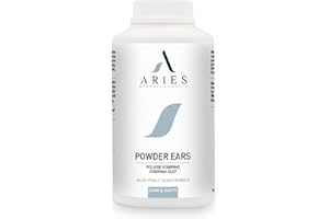 ARIES SOLUZIONI NATURALI Polvere Stripping Orecchie Cane e Gatto Trattamento indolore Elimina i Peli nelle Orecchie Guance Zone Posteriori Powder Ears Aries 25g