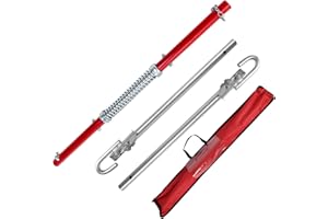 OLKIEQZ Einfeben Barre de remorquage 3 pièces avec amortissement 2000 kg Force de traction avec sac et corde de remorquage pour voiture