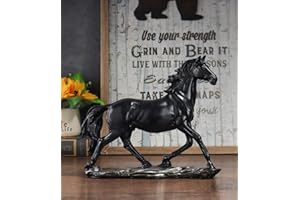 JXCBXJ Horse Resin Statue,Home Animal Decor,Horse Art Figurine Decorative Sculpture,for Home Office Decoration Gift.