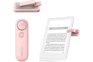 Hogance Télécommande Tourne Page Commande pour la Lecture Kindle Paperwhite Oasis Scribe eReaders, Accessoires pour la Kindles, Tourneur de Pages E-Reader de iPad iPhone Tablettes, Rose