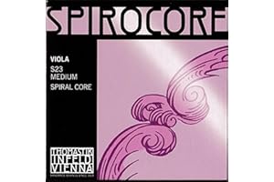 THOMASTIK-INFELD Thomastik 637128 Saiten für Viola Spirocore Spiralkern, Satz 4/4 mittel Chromstahl