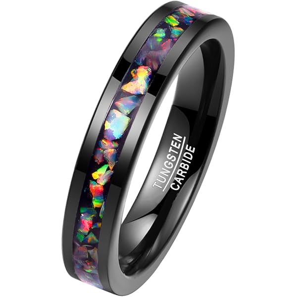 VAKKI - Anello da uomo in carburo di tungsteno massonico, colore: nero, blu, lucido, misura da 1 a 3 e tungsteno, 24,5, cod. 076-11