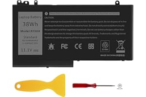 ASUNCELL 11.1V 38Wh RYXXH Batteria per laptop per Dell Latitude E5450 12 5000 E5250 P25S001 11 3150 3160 Series 0RYXXH 9P4D2 R5MD0 YD8XC 5TFCY VVXTW VY9ND 0VY9ND