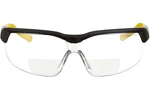voltX GT ADJUSTABLE (2020 model) Occhiali di sicurezza da lettura BIFOCALI con certificazione CE EN166FT (Trasparente +1.5 diottrie), Rivestimento anti-condensa. Bifocal Safety Glasses