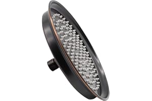 Traditional Rain Shower Head - 228mm Fixed Showerhead Antique Shower with Swivel Ball Joint - Perfect Replacement Overhead Shower Head, Oil Rubbed Bronze - by GETSHOWERSET