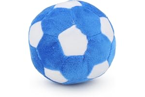 TONYFY Hundespielzeug - Plüschtier Quietschspielzeug für Welpen und kleine Hunde, Interaktives Training und Zahnen - Haustier Ball Fußball