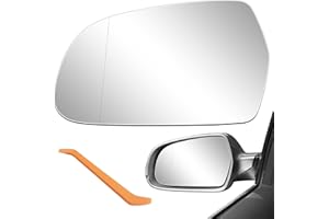 LBSAMP Rétroviseur Extérieur Voiture Compatible avec Audi A3 8P1/Cabriolet 8P7/Sportback 8PA/A4 8K2 B8/Avant 8K5 B8/A5 8T3/Cabriolet 8F7/Sportback 8TA Verre de Rétroviseur Pemplacement Asphérique - Gauche