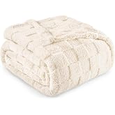 Exclusivo Mezcla Plaid Jacquard Fleece Blanket, Bed Cover, 130 x 150 cm | Lightweight, Soft, Decorative, Machine Washable &amp; D