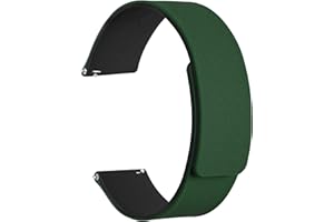 WOCCI Correas de Reloj Magnéticas, Silicona de Grano de Madera, Liberación Rápida, 20mm 22mm