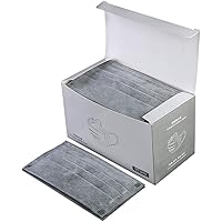 Deep lovly 50PCS Maske Einweg-Masken Mundschutz 3-lagig Einweg Maske mit Elastikband Aktivkohle Maske Outdoor-Unisex-Maske