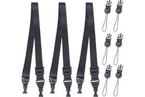 TECDW Correa de hombro ajustable de liberación rápida, correa de nailon de repuesto para iPad, cámara, binoculares, bolsa para computadora portátil, funda para teléfono, bolso