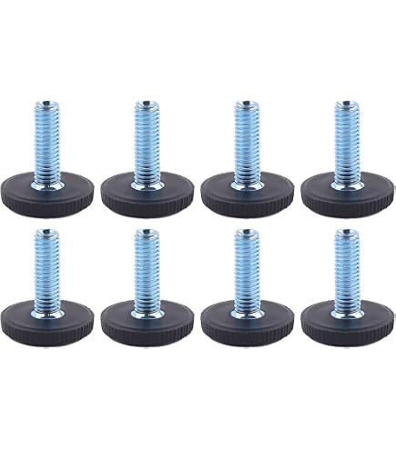 Piedini Per Mobili Regolabili PTFE M6 + Feltrini Adesivi – Set 20 Pezzi Per Proteggere Pavimenti E Scorrere Senza Rumore