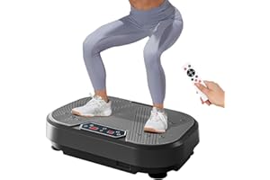 JAOGAUS Vibration Plate, Whole Body Workout Fitness Vibration Plate, 120 Levels of Amplitude Adjustment, 10 Sports Modes, Exercise Machine for Whole Body Training Muscle Building Fat Burner Weight Loss